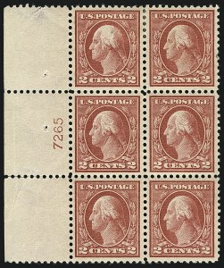 Sale 1111, Lot 508, 1913-15 Washington-Franklin Issues, Cont. (Scott 449-461)