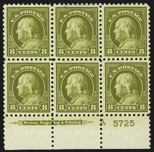 Sale 1111, Lot 521, 1916-17 Issues (Scott 462-480)