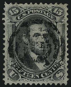 Sale 1111, Lot 56, 1867-68 Grilled Issue and 1875 Re-Issue (Scott 79-111)