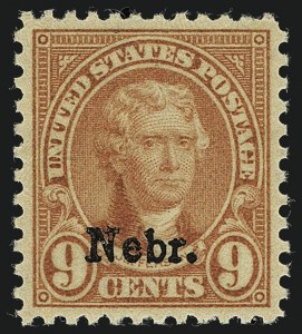 Sale 1111, Lot 686, 1929 Kansas-Nebraska Issue (Scott 658-679)