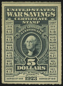 Sale 1111, Lot 855, Savings Stamps