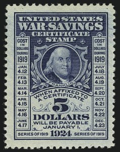Sale 1111, Lot 856, Savings Stamps