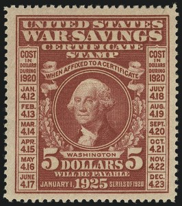 Sale 1111, Lot 858, Savings Stamps