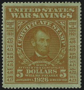 Sale 1111, Lot 859, Savings Stamps