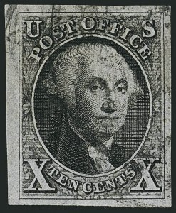 Sale Number 1115, Lot Number 2029, 10c 1847 Issue, Off-Cover (Scott 2)