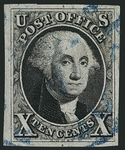 Sale 1115, Lot 2033, 10c 1847 Issue, Off-Cover (Scott 2)