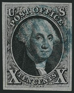 Sale 1115, Lot 2042, 10c 1847 Issue, Off-Cover (Scott 2)