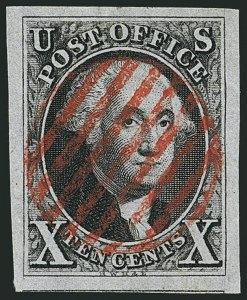 Sale 1115, Lot 2044, 10c 1847 Issue, Off-Cover (Scott 2)