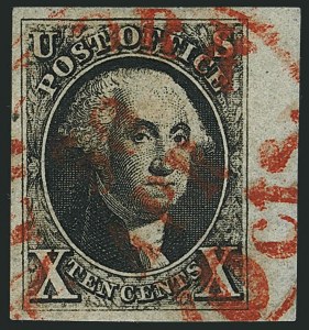 Sale 1115, Lot 2047, 10c 1847 Issue, Off-Cover (Scott 2)