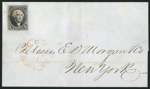 Sale 1115, Lot 2054, 10c 1847 Issue, On-Cover (Scott 2)