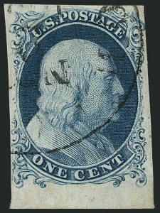 Sale 1115, Lot 2055, 1c 1851-56 Issue (Scott 6-8)