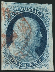 Sale 1115, Lot 2058, 1c 1851-56 Issue (Scott 6-8)