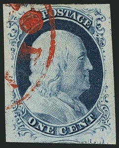 Sale Number 1115, Lot Number 2074, 1c 1851-56 Issue, cont. (Scott 8A-9)