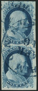 Sale 1115, Lot 2082, 1c 1851-56 Issue, cont. (Scott 8A-9)
