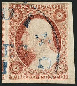 Sale Number 1115, Lot Number 2088, 3c 1851-56 Issue (Scott 10-11)