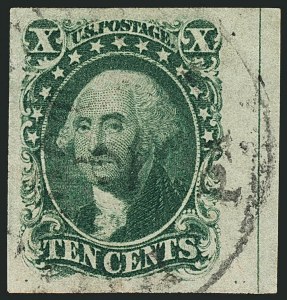Sale 1115, Lot 2112, 10c 1851-56 Issue (Scott 13-14)