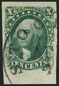 Sale 1115, Lot 2114, 10c 1851-56 Issue (Scott 13-14)