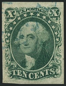 Sale 1115, Lot 2122, 10c 1851-56 Issue (Scott 13-14)