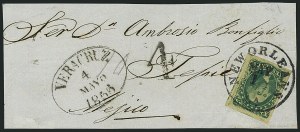 Sale 1115, Lot 2125, 10c 1851-56 Issue (Scott 13-14)