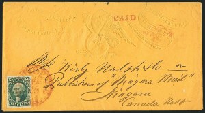 Sale 1115, Lot 2128, 10c 1851-56 Issue (Scott 13-14)