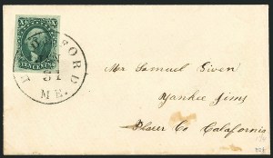 Sale 1115, Lot 2129, 10c 1851-56 Issue (Scott 13-14)