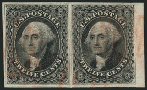 Sale 1115, Lot 2152, 12c 1851-56 Issue (Scott 17)