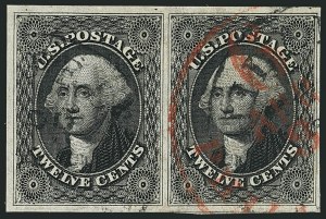 Sale 1115, Lot 2153, 12c 1851-56 Issue (Scott 17)
