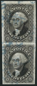 Sale 1115, Lot 2154, 12c 1851-56 Issue (Scott 17)
