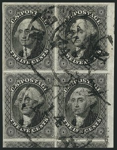Sale 1115, Lot 2155, 12c 1851-56 Issue (Scott 17)