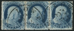 Sale 1115, Lot 2158, 1c 1857-60 Issue (Scott 18-21)
