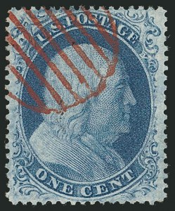 Sale 1115, Lot 2159, 1c 1857-60 Issue (Scott 18-21)