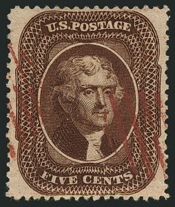 Sale 1115, Lot 2168, 5c 1857-60 Issue (Scott 28b-30A)