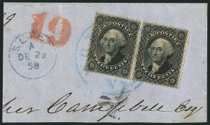 Sale 1115, Lot 2180, 12c-24c 1857-60 Issue (Scott 36-37)