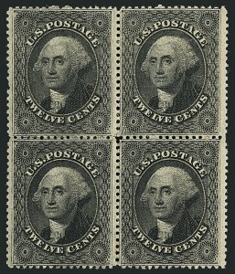 Sale 1115, Lot 2182, 12c-24c 1857-60 Issue (Scott 36-37)