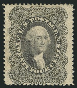 Sale 1115, Lot 2186, 12c-24c 1857-60 Issue (Scott 36-37)