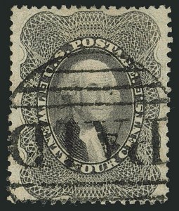 Sale 1115, Lot 2189, 12c-24c 1857-60 Issue (Scott 36-37)