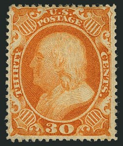 Sale 1115, Lot 2191, 30c 1857-60 Issue (Scott 38)