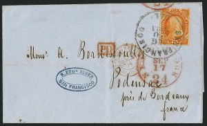 Sale 1115, Lot 2194, 30c 1857-60 Issue (Scott 38)