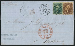 Sale 1115, Lot 2213, 1861-66 Issue, cont. (Scott 68-70c)
