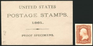 Sale 1116, Lot 3014, Essays, Proofs and Specimens, 1845-60 Issues