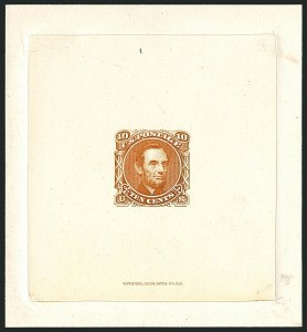 Sale 1116, Lot 3022, Essays, Proofs and Specimens, 1869 Pictorial Issue