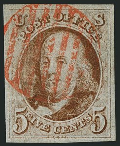 Sale 1116, Lot 3080, 1847 Issue and 1875 Reproduction (Scott 1-4)