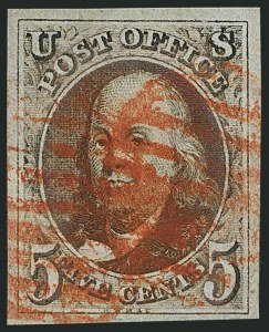 Sale 1116, Lot 3081, 1847 Issue and 1875 Reproduction (Scott 1-4)