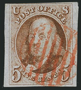 Sale 1116, Lot 3082, 1847 Issue and 1875 Reproduction (Scott 1-4)