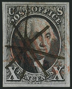 Sale 1116, Lot 3086, 1847 Issue and 1875 Reproduction (Scott 1-4)