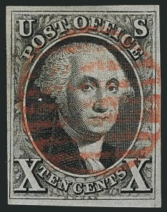 Sale 1116, Lot 3087, 1847 Issue and 1875 Reproduction (Scott 1-4)