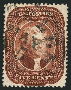 Sale 1116, Lot 3127, 1857-60 Issue and 1875 Reprints (Scott 18-41)