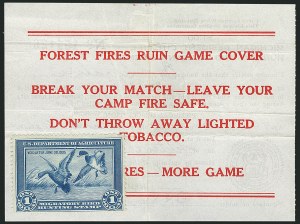 Sale 1116, Lot 3514, Hunting Permits thru Savings, Offical Seals