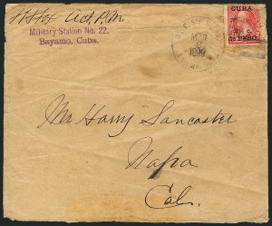 Sale 1116, Lot 3627, U.S. Possessions: Cuba