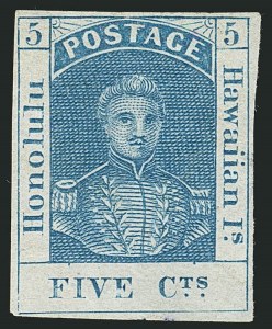 Sale 1116, Lot 3640, Hawaii: 1853 Kamehameha thru Numeral Issues